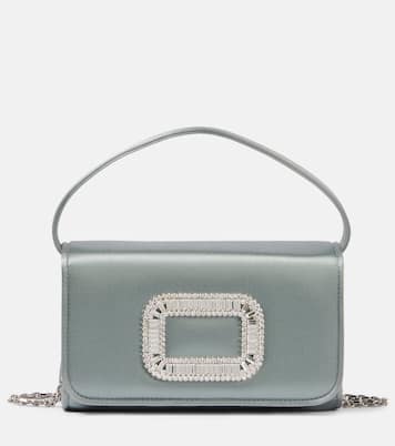 Clutch Pilgrim Micro aus Satin | Roger Vivier