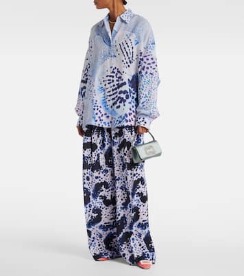 Clutch Pilgrim Micro aus Satin | Roger Vivier