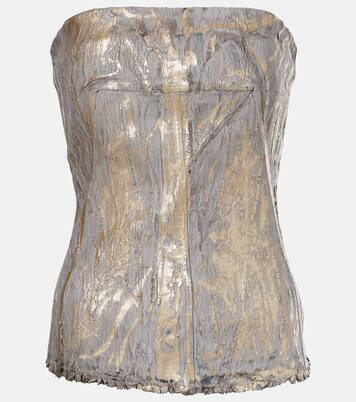 Bustier-Top aus Denim | Rick Owens