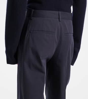 Gerade High-Rise Hose aus Baumwolle | Toteme