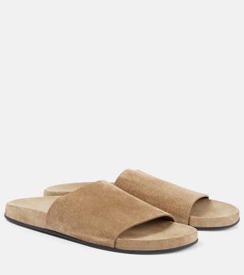 Hugh suede slides | The Row