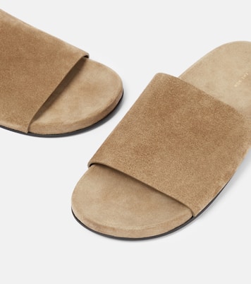 Hugh suede slides | The Row