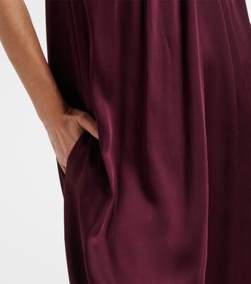 Embellished halterneck satin jumpsuit | Stella McCartney