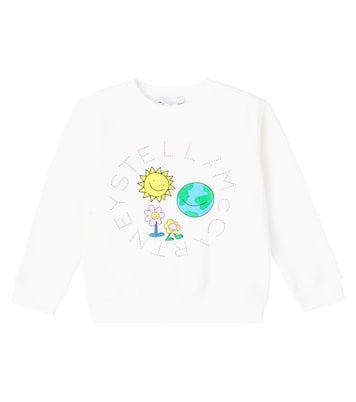 Logo printed cotton jersey sweatshirt | Stella McCartney Kids