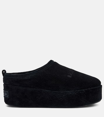 Plateau-Slippers Alaska aus Veloursleder | Balenciaga