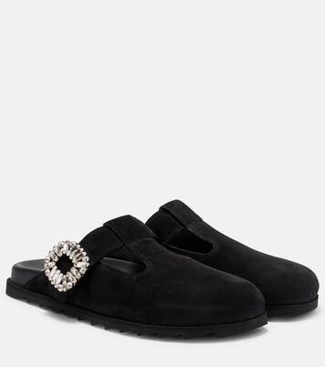 Slippers Slidy Viv' aus Veloursleder | Roger Vivier