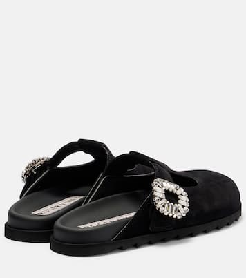Slippers Slidy Viv' aus Veloursleder | Roger Vivier