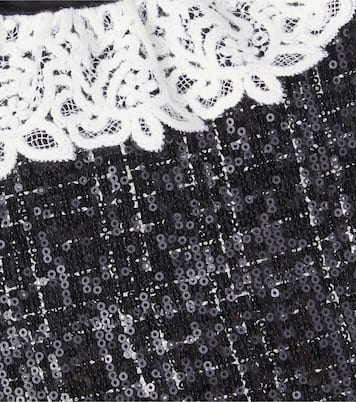 Vestido de tweed con encaje | Tartine et Chocolat