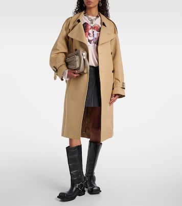 Cotton satin trench coat | Acne Studios