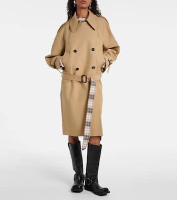 Cotton satin trench coat | Acne Studios