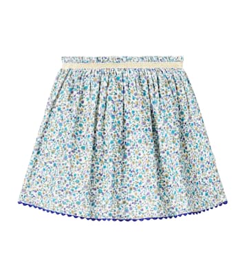 Gonna Cephee in velluto di cotone con stampa | Louise Misha