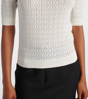 Crystal-embellished cotton sweater | Valentino