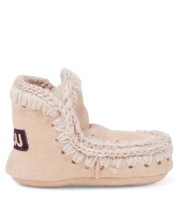 Shearling-lined suede boots | Mou Kids