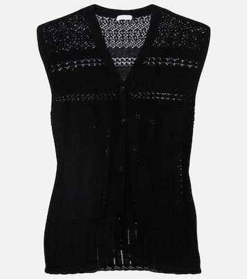 Mixte pointelle wool and cashmere sweater vest | Eres