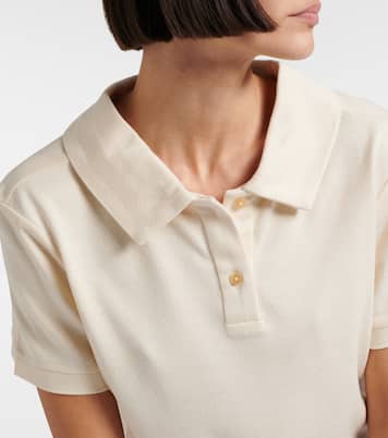 Jasna silk polo shirt | Khaite