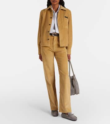 Gommino shearling-lined suede boat shoes | Tod's