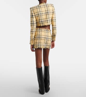 Minirock aus Tweed mit Pailletten | Balmain