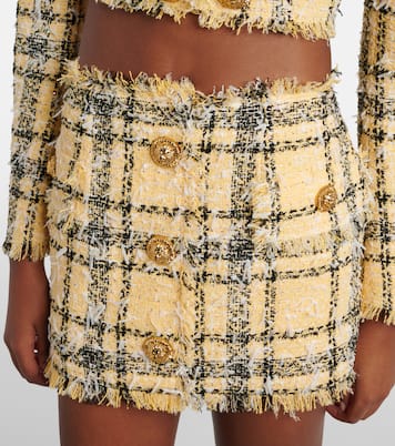 Minirock aus Tweed mit Pailletten | Balmain