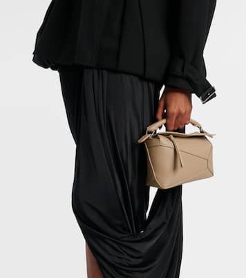 Puzzle Edge Mini leather tote bag | Loewe