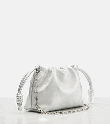 Clutch Flamenco Mini aus Metallic-Leder | Loewe