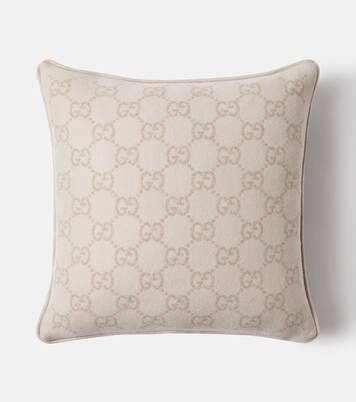 GG jacquard wool and cashmere cushion | Gucci