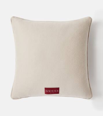 GG jacquard wool and cashmere cushion | Gucci