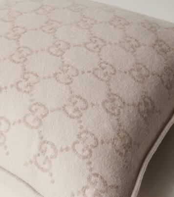 GG jacquard wool and cashmere cushion | Gucci