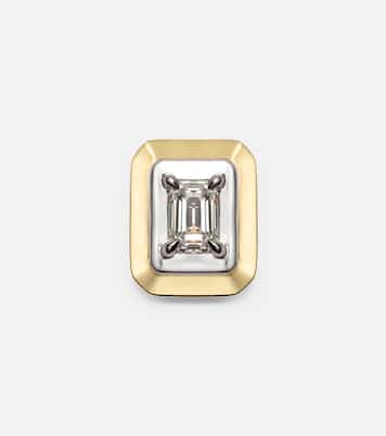 Boucle d’oreille unique en or 9 ct et diamant  | Rainbow K