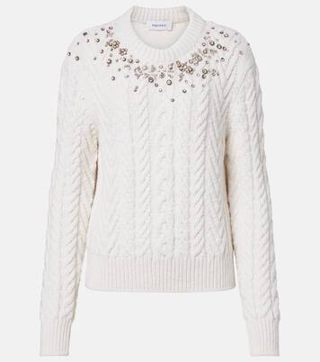 Pullover in lana e cashmere con decorazioni | McQueen