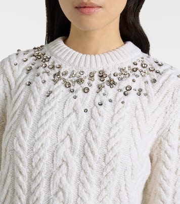 Pullover in lana e cashmere con decorazioni | McQueen