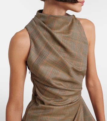 Prince of Wales check wool minidress | McQueen