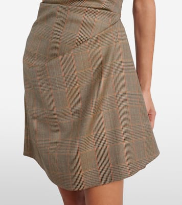 Prince of Wales check wool minidress | McQueen