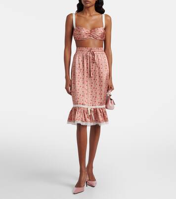 Bedruckter BH aus Seidensatin | Dolce&Gabbana