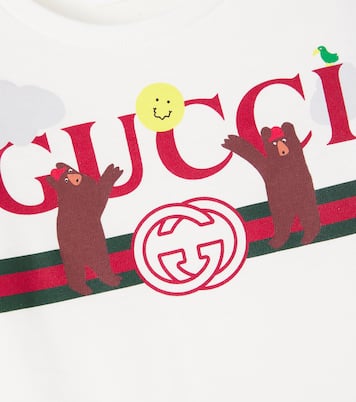 x Euan Roberts Baby printed cotton jersey T-shirt  | Gucci Kids