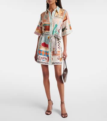 X LRNCE Hemdblusenkleid Michelle aus Leinen | Alémais