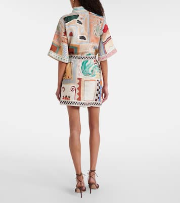 X LRNCE Hemdblusenkleid Michelle aus Leinen | Alémais