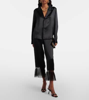 Silk satin shirt | Saint Laurent