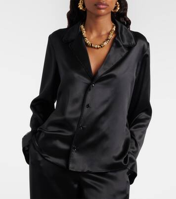 Silk satin shirt | Saint Laurent