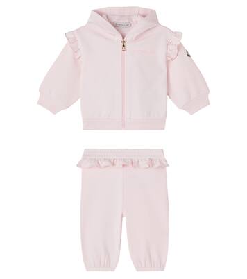 Baby fleece hoodie and sweatpants set | Moncler Enfant