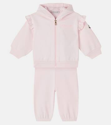 Baby fleece hoodie and sweatpants set | Moncler Enfant