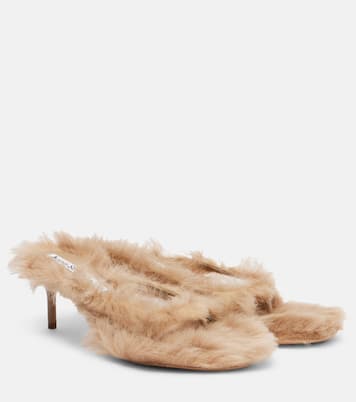 Shearling thong sandals | Acne Studios
