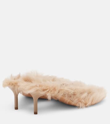 Shearling thong sandals | Acne Studios