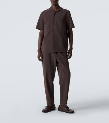 Selly silk-blend straight pants | Umit Benan