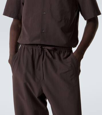 Selly silk-blend straight pants | Umit Benan