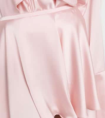 Satin miniskirt | Norma Kamali