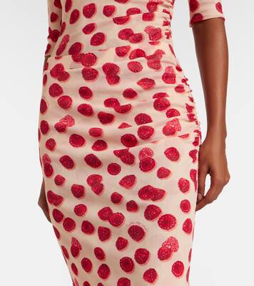 Bedruckter Midirock aus Mesh | Stella McCartney