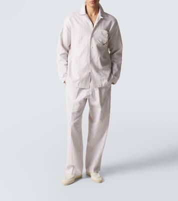 Havana striped linen and cotton shirt | Umit Benan