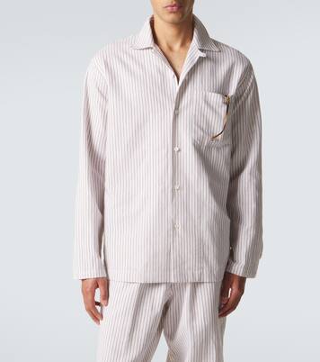 Havana striped linen and cotton shirt | Umit Benan