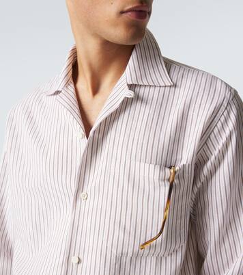 Havana striped linen and cotton shirt | Umit Benan