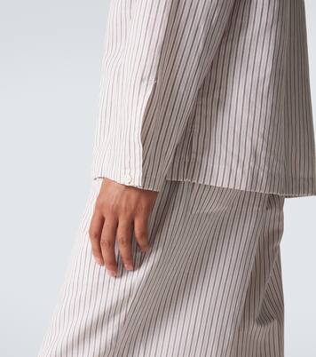 Havana striped linen and cotton shirt | Umit Benan